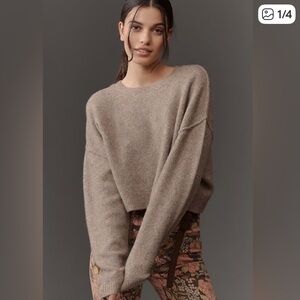 NWOT: GRAY Pilcro Anthropologie Cashmere Crew Neck Sweater